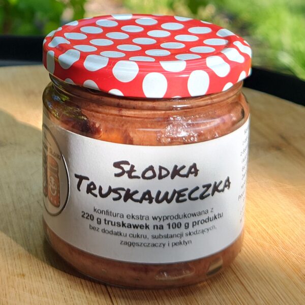 Słodka Truskaweczka, konfitura ekstra SUPER PREMIUM, 200 g