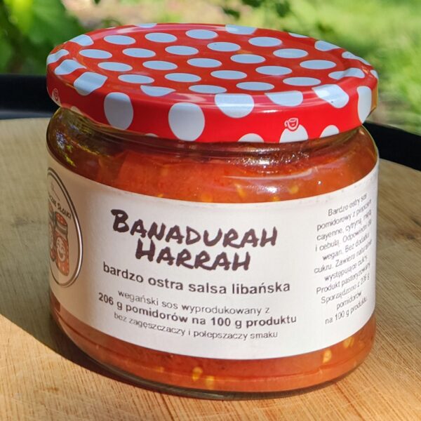 Banadurah Harrah, pikantna salsa libańska, wegańska, 330 g