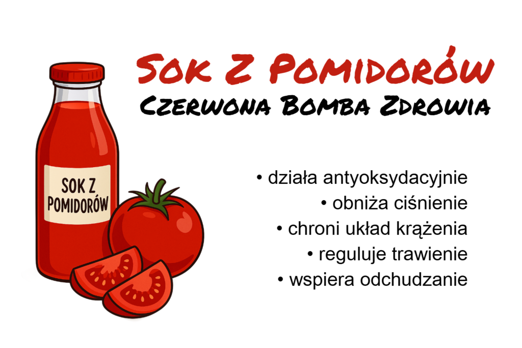 Sok z pomidorów - właściwości
