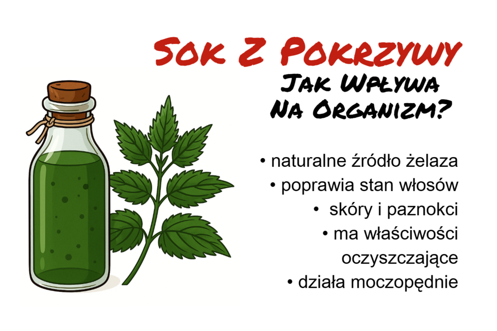 Sok z pokrzywy - właściwości
